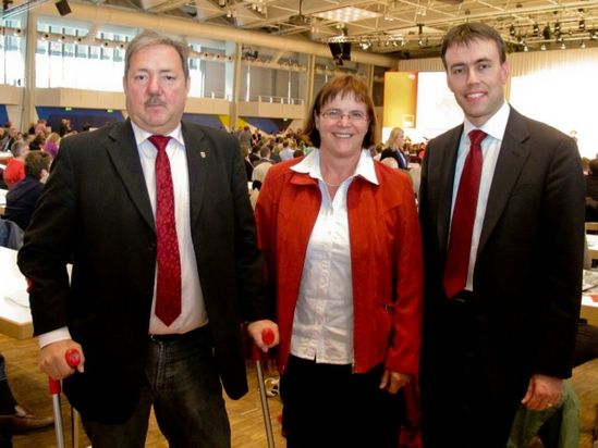 Karlheinz Graner, Heide Lochmann und Dr. Nils Schmid 